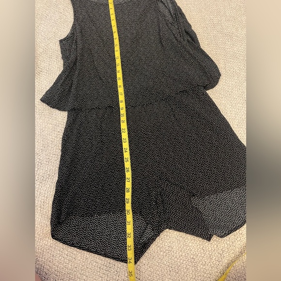 Loft Black White Polka Dot Open Back Romper Sz M Sleeveless Scoop Neck Pockets - Picture 13 of 16